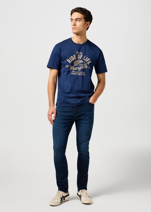 Wrangler Americana Tee Navy - 112362792