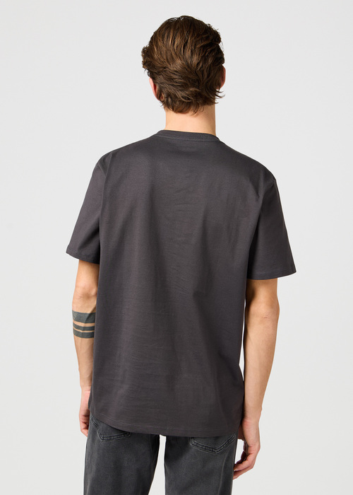 Wrangler Small Logo Tee Faded Black - 112362800