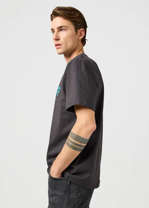 Wrangler Small Logo Tee Faded Black