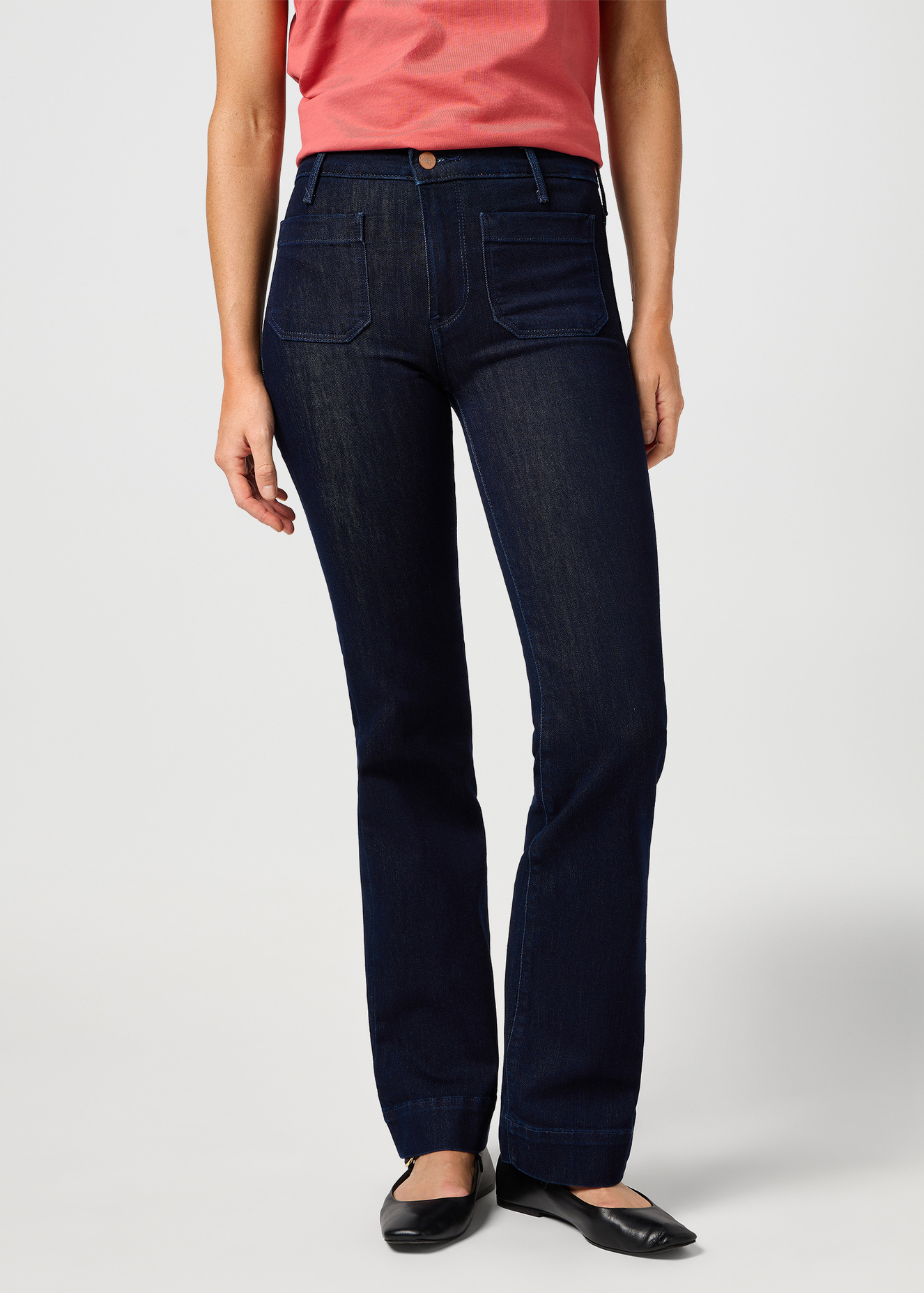 Wrangler Flare Jeans Soft Moonlight - 112362668