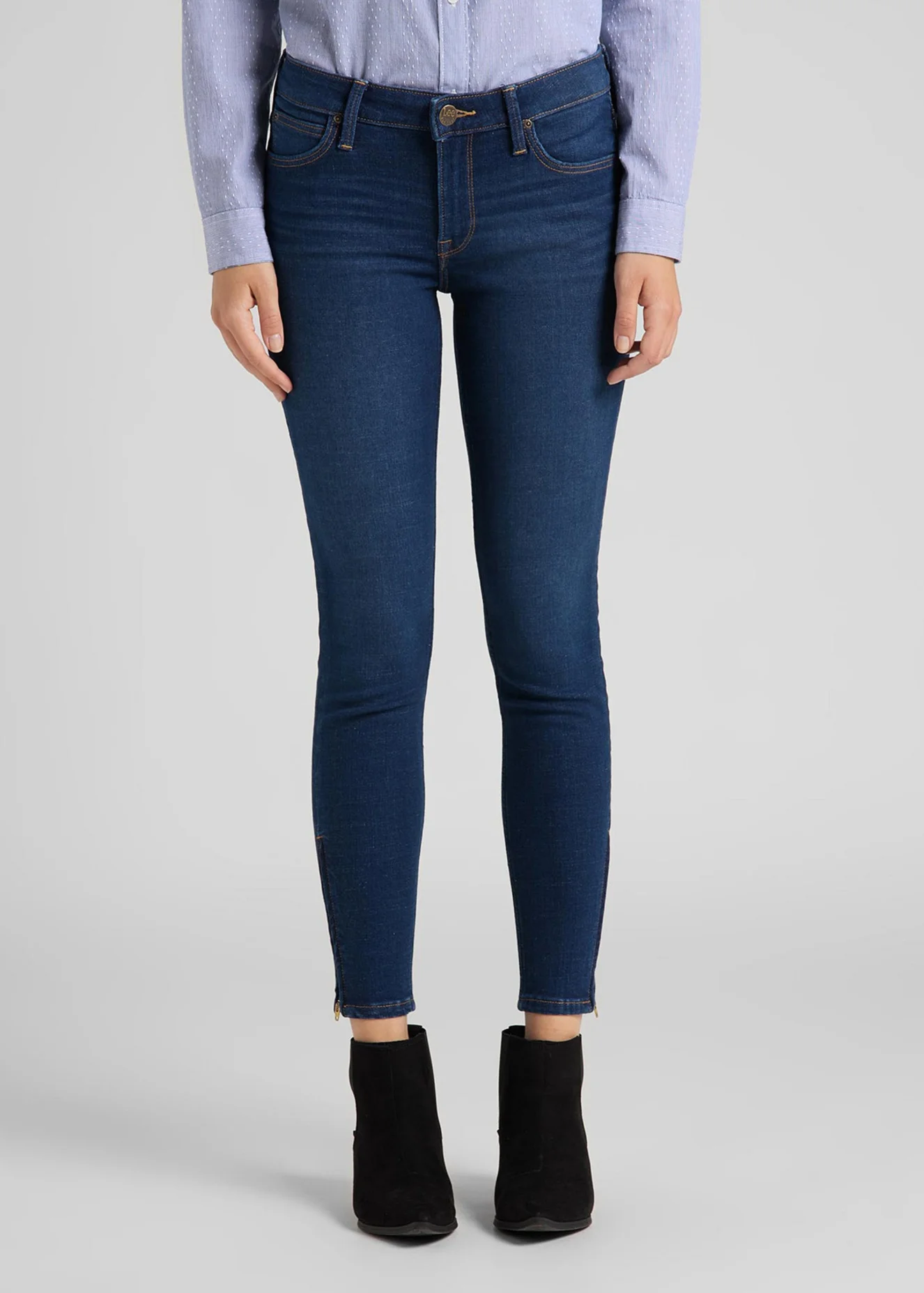 Lee Scarlett Cropped High Blue