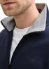 Tom Tailor Sweat Jacket With Stand Up Collar Sky Captain Blue