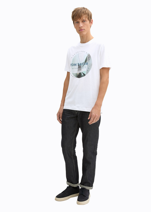 Tom Tailor T Shirt With Photo Print White - 112363642