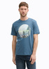 Tom Tailor T Shirt With Photo Print Mystical Blue