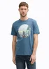 Tom Tailor T Shirt With Photo Print Mystical Blue