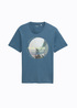 Tom Tailor T Shirt With Photo Print Mystical Blue - 1045661-36985