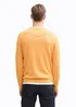 Tom Tailor Knitted Pullover With A V Neckline Peachy Orange Melange - 1039811-37378