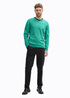 Tom Tailor Knitted Pullover With A V Neckline Bright Jade Green Melange