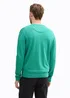 Tom Tailor Knitted Pullover With A V Neckline Bright Jade Green Melange - 1039811-37437