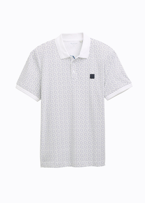 Tom Tailor Dot Shirt White Irregular Design - 112362947