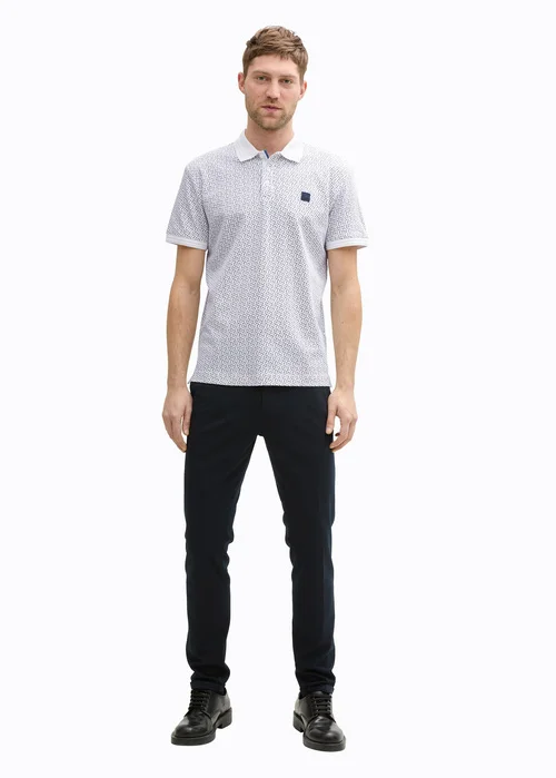 Tom Tailor Dot Shirt White Irregular Design