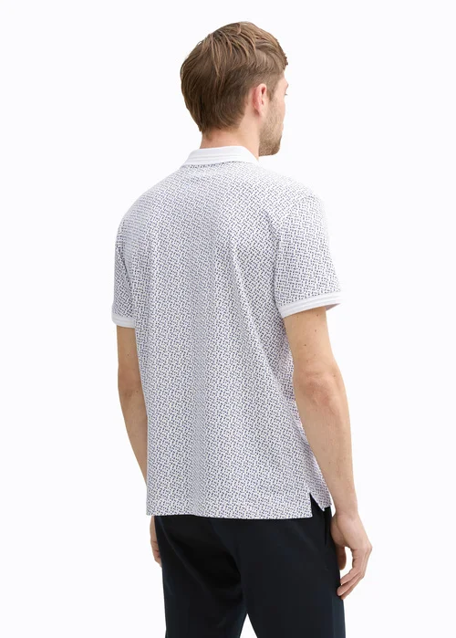 Tom Tailor Dot Shirt White Irregular Design
