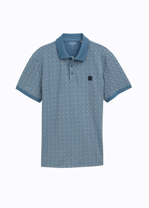 Tom Tailor Polo Tee Blue Irregular Design - WRANGLER-SKIRT