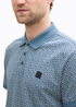 Tom Tailor Polo Tee Blue Irregular Design - WRANGLER-SKIRT