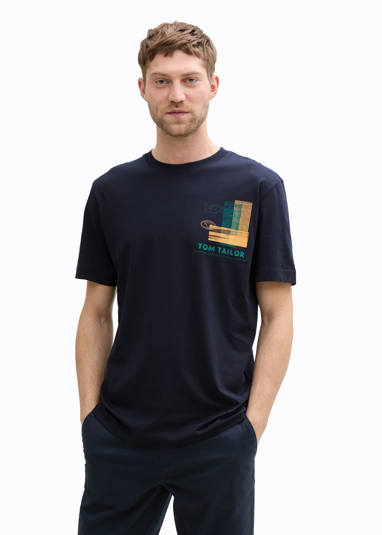 Tom Tailor T Shirt Sky Captain Blue