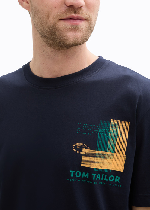 Tom Tailor T Shirt Sky Captain Blue - 1045664-10668