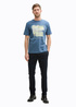 Tom Tailor Graphics T Shirt Mystical Blue