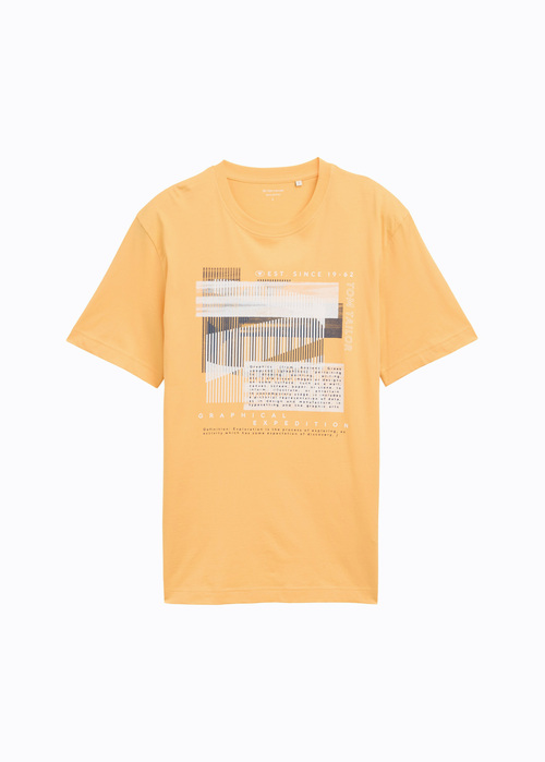 Tom Tailor Graphics T Shirt Peachy Orange - 1045664-37103