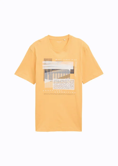 Tom Tailor Graphics T Shirt Peachy Orange