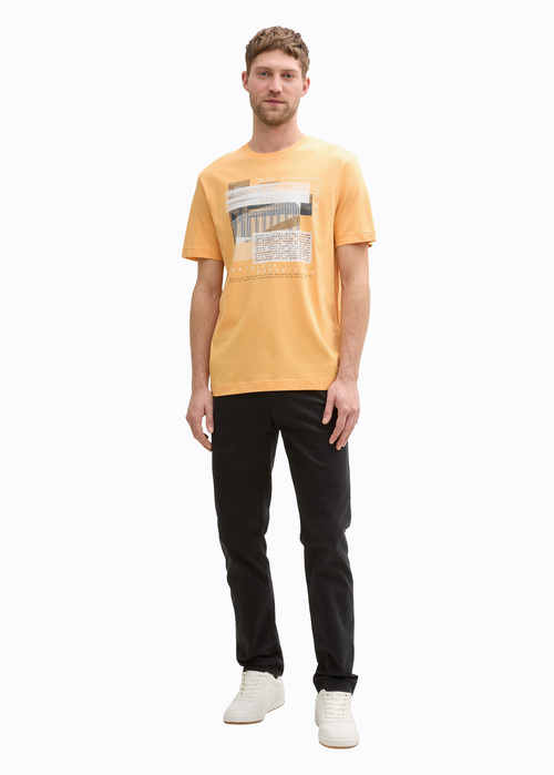 Tom Tailor Graphics T Shirt Peachy Orange - 1045664-37103