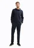 Tom Tailor Snood Long Sleeve Shirt With Breast Pocket Sky Captain Blue Stripy Inject
