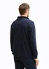 Tom Tailor Snood Long Sleeve Shirt With Breast Pocket Sky Captain Blue Stripy Inject