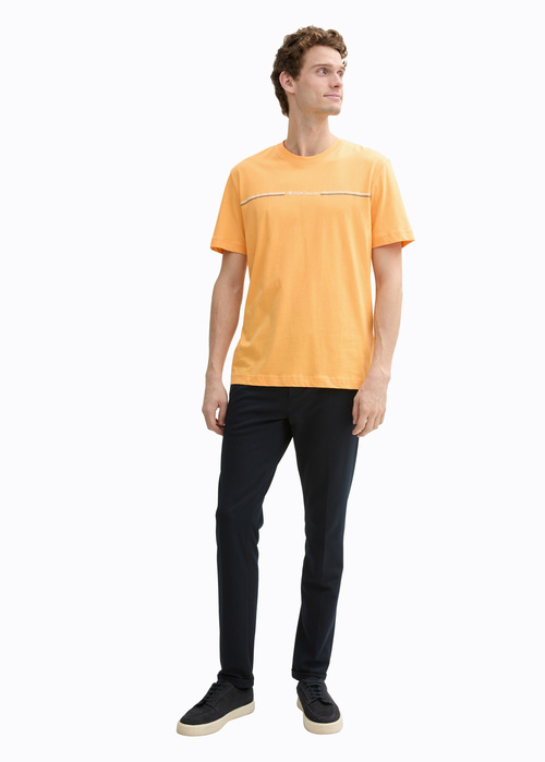 Tom Tailor T Shirt With A Print Peachy Orange