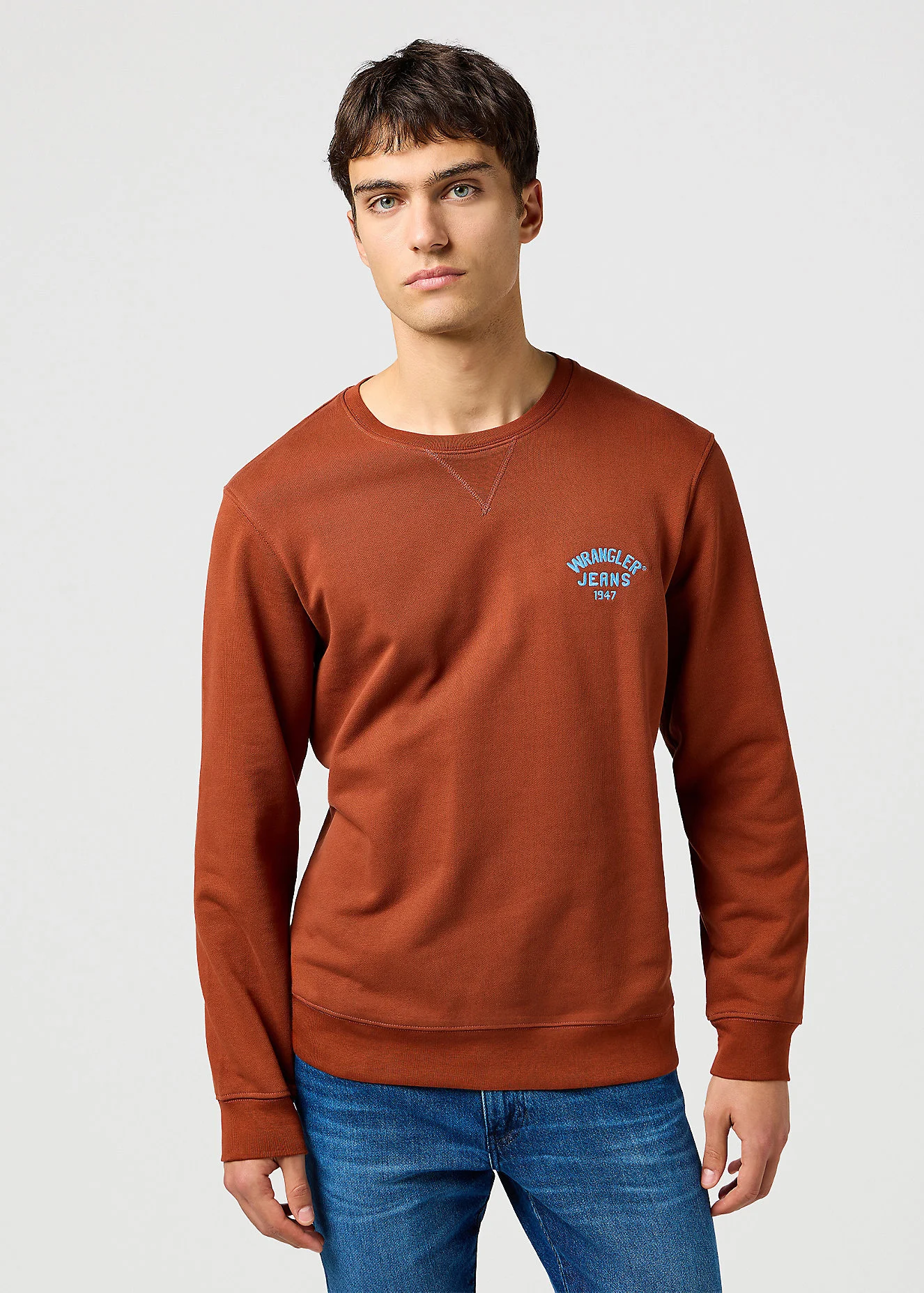 Wrangler Small Logo Crew Paprika - 112364093