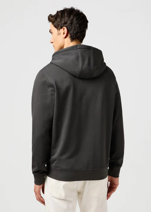 Wrangler Sign Off Hoodie Faded Black