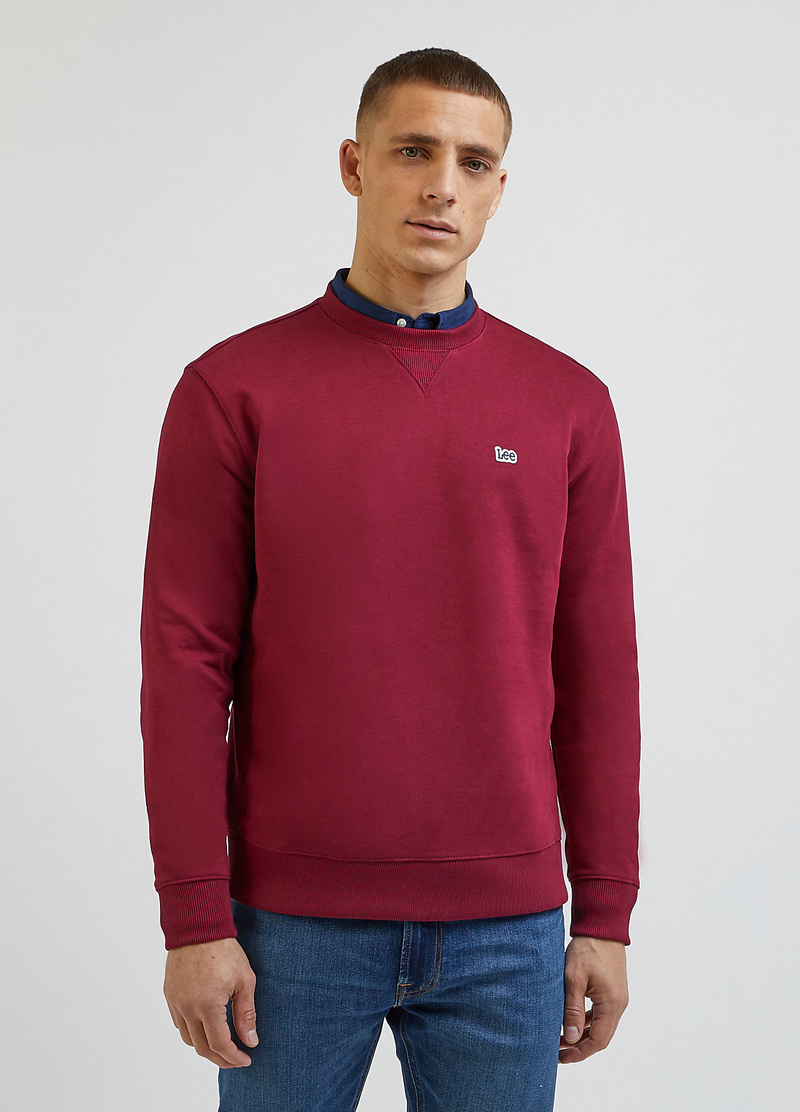 Lee Plain Crew Sweatshirt Port - L81IRFA84