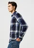 Wrangler One Pocket Shirt Large Indigo Plain Check