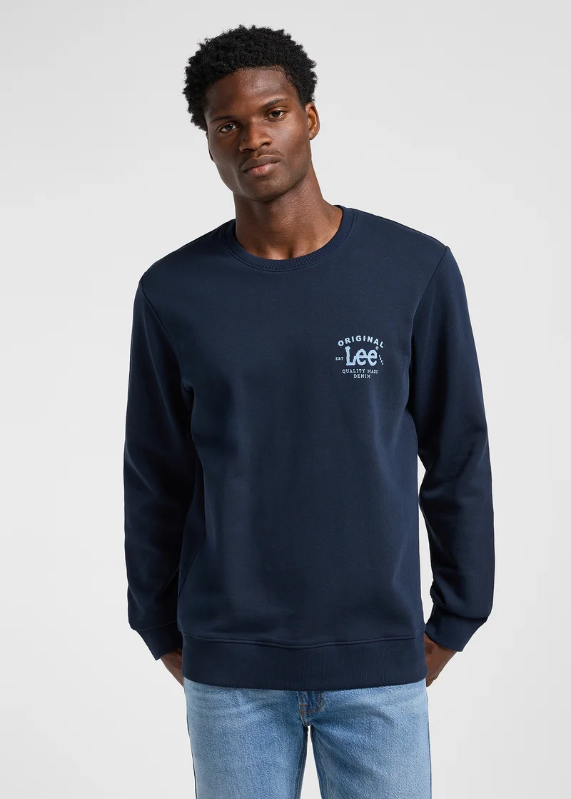 Lee Crew Sweatshirt Rivet Navy
