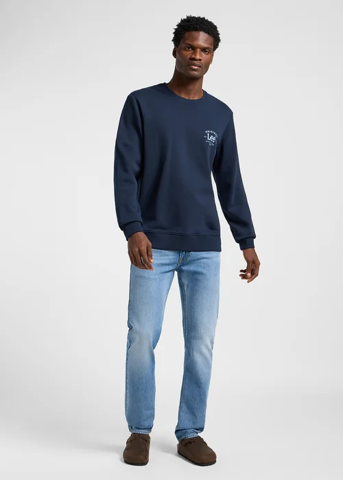 Lee Crew Sweatshirt Rivet Navy - 112364562