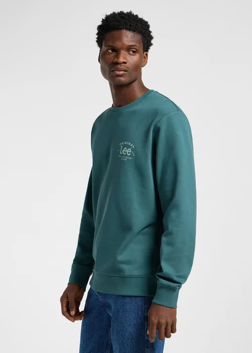 Lee Crew Sweatshirt Evergreen - 112364563