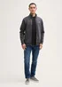 Tom Tailor Sweat Jacket With Stand Up Collar Tarmac Grey - 1045645-10899