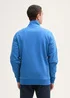 Tom Tailor Sweat Jacket With Stand Up Collar Sapphire Blue - 1045645-11356