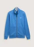 Tom Tailor Sweat Jacket With Stand Up Collar Sapphire Blue