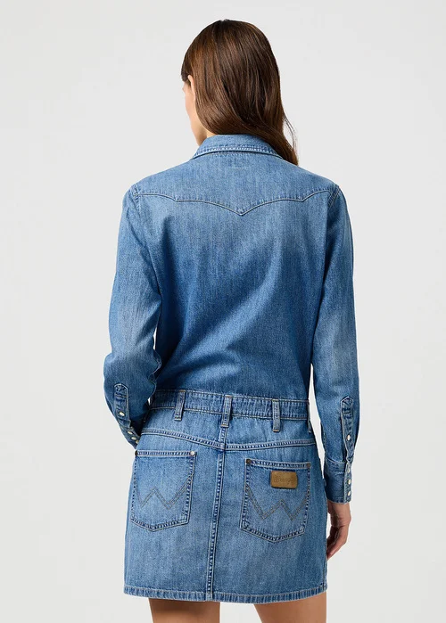 Wrangler Long Sleeve Dress Ultra Marine