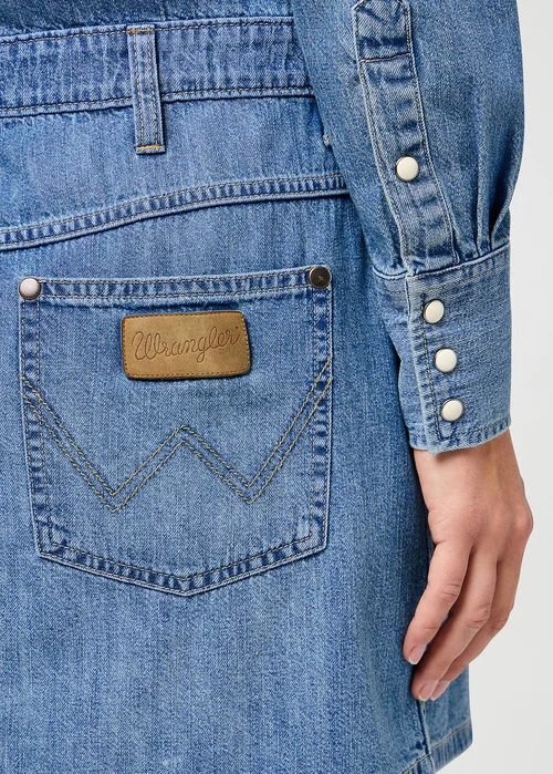 Wrangler Long Sleeve Dress Ultra Marine