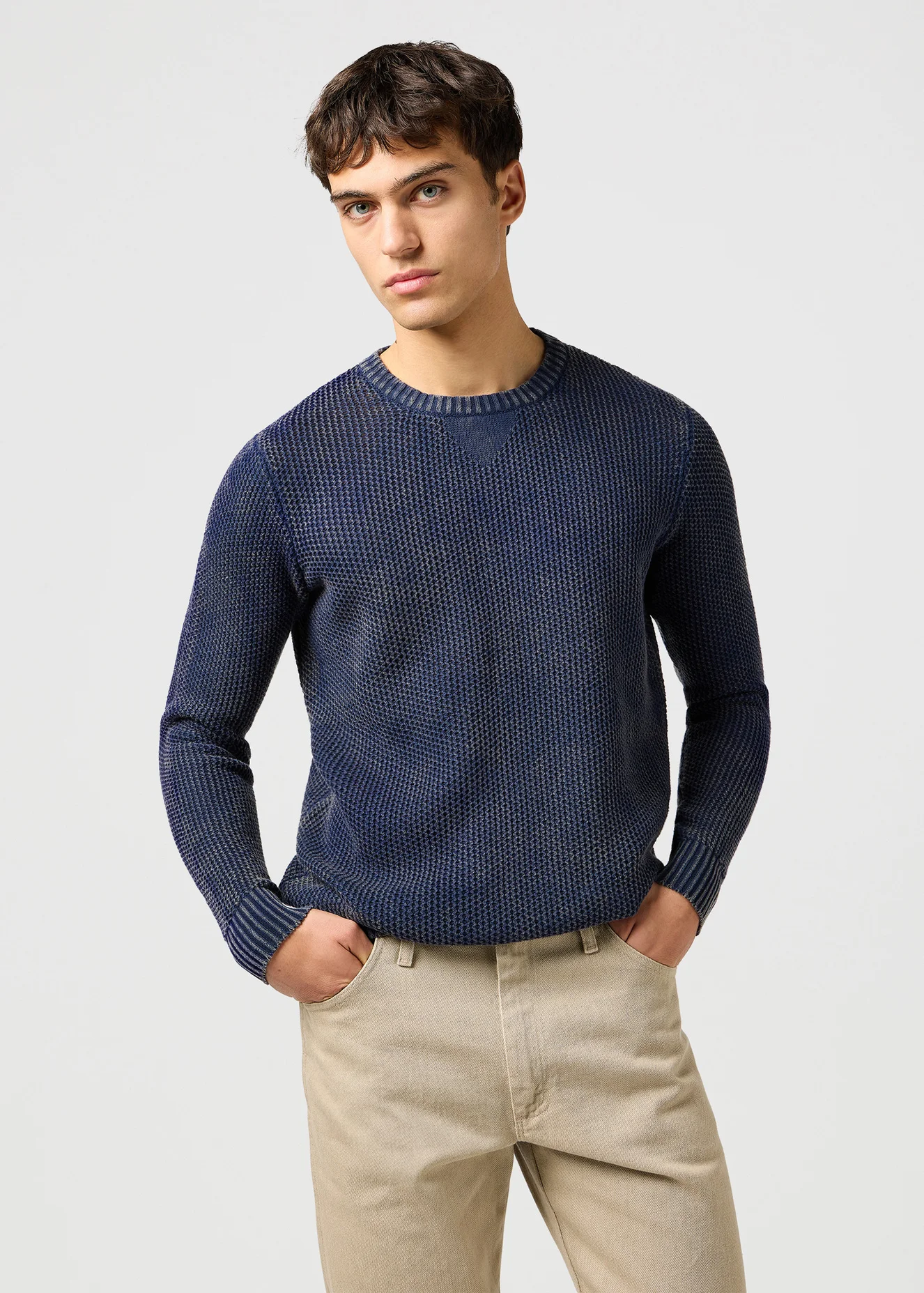 Wrangler Crewneck Sweater Navy - 112364288