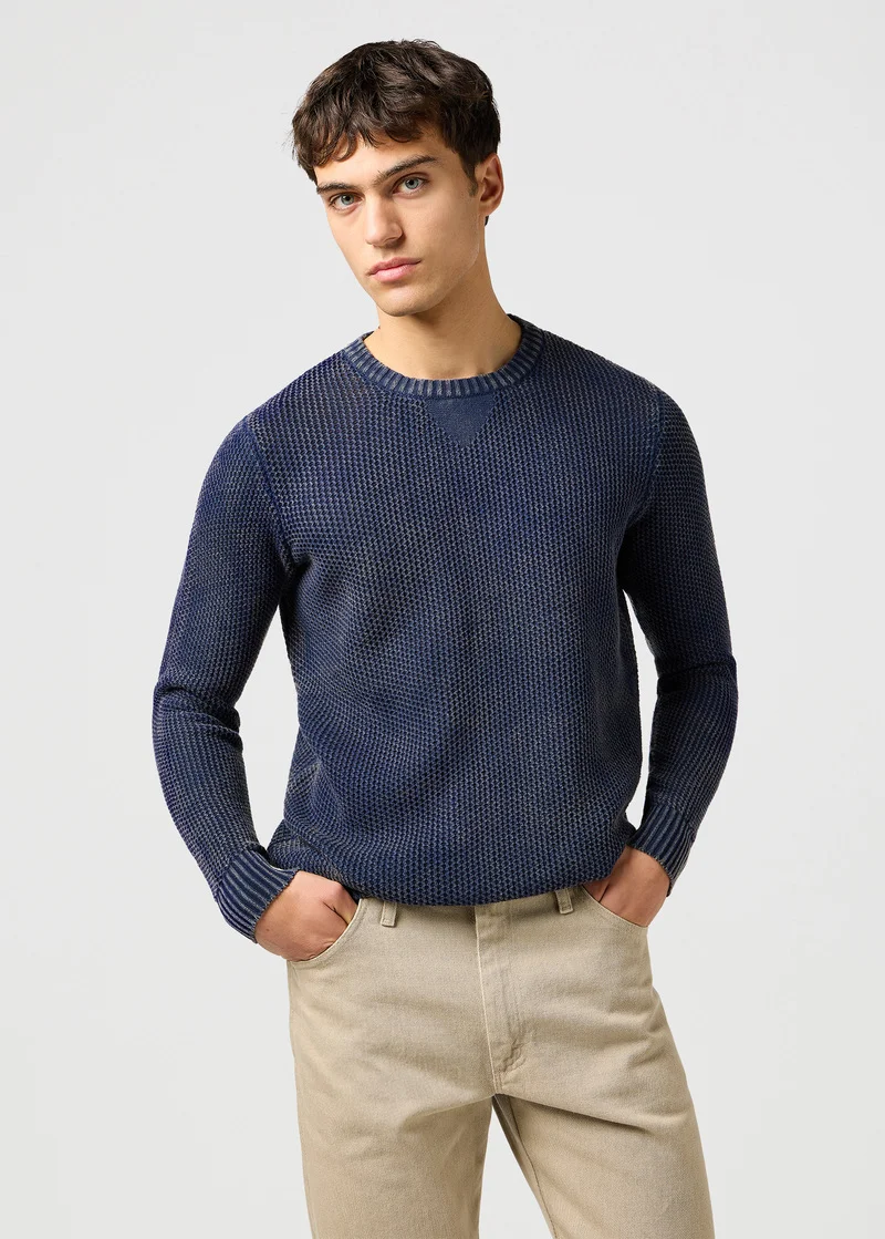 Wrangler Crewneck Sweater Navy