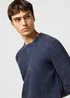 Wrangler Crewneck Sweater Navy - 112364288