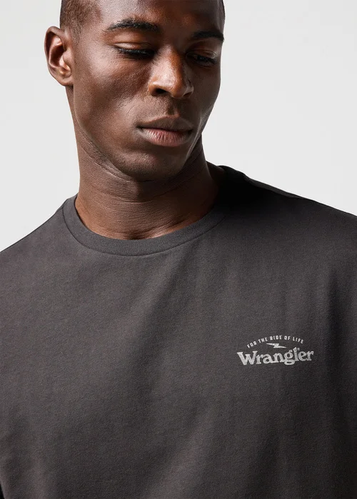 Wrangler Graphic Tee Faded Black - 112362366