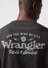 Wrangler Graphic Tee Faded Black - 112362366