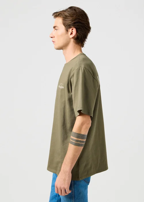 Wrangler Graphic Tee Dusty Olive
