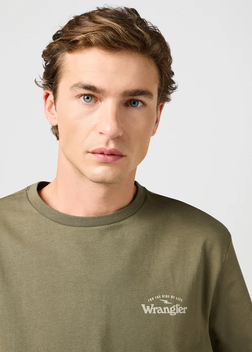 Wrangler Graphic Tee Dusty Olive - 112362368