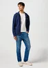 Wrangler Graphic Zip Hoodie Navy