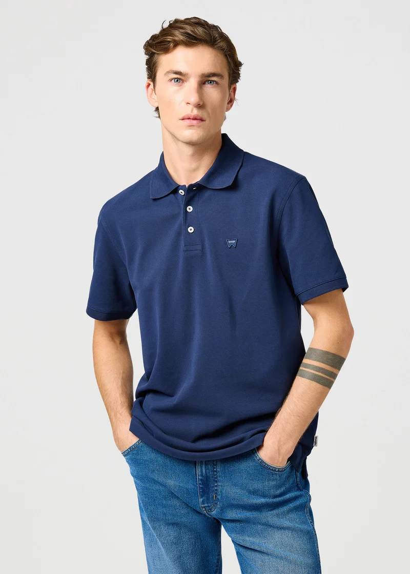 Wrangler Polo Shirt Black Iris