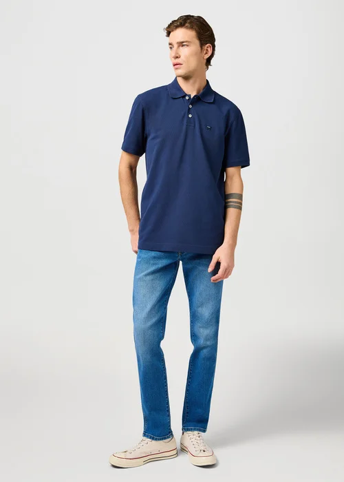 Wrangler Polo Shirt Black Iris