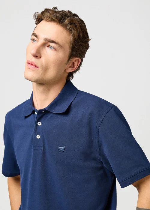 Wrangler Polo Shirt Black Iris